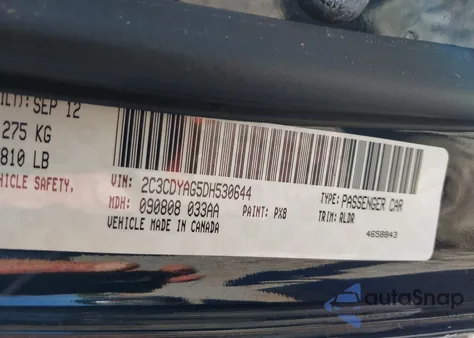 2013 Dodge Challenger Rallye Redline from USA, damaged, VIN 2C3CDYAG5DH530644